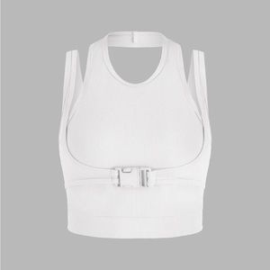 Cider XL Buckle Rib Cropped Tank top